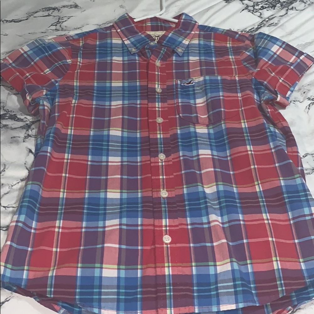 Holster Red plaid button down
